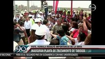 Ollanta Humala y Alan García juntos para inaugurar Planta de Tratamiento de Aguas Residuales Taboada