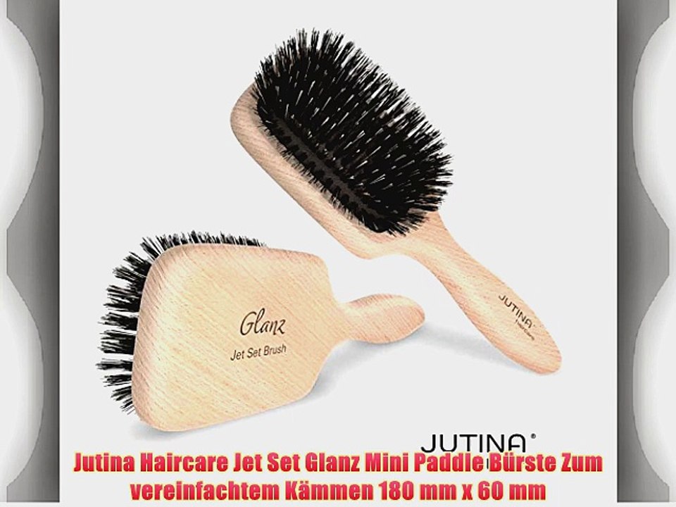 Jutina Haircare Jet Set Glanz Mini Paddle B?rste Zum vereinfachtem K?mmen 180 mm x 60 mm