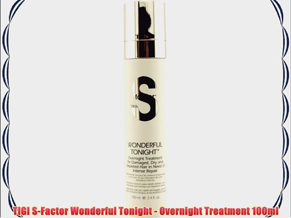 TIGI S-Factor Wonderful Tonight - Overnight Treatment 100ml