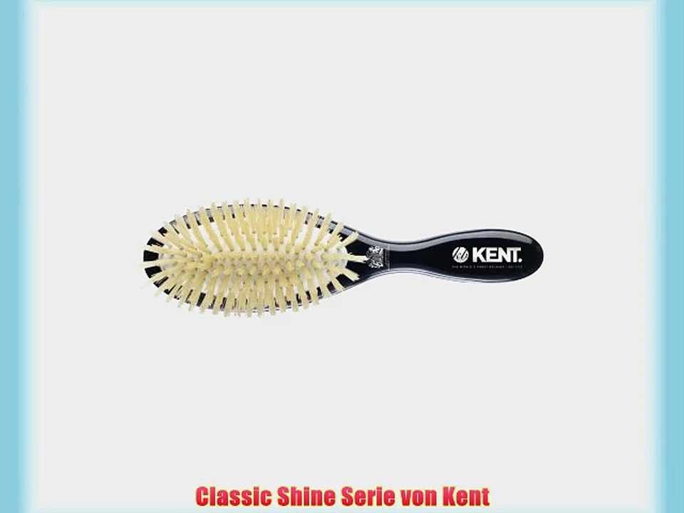 Kent Classic Shine Serie Borsten-Haarb?rste medium wei?