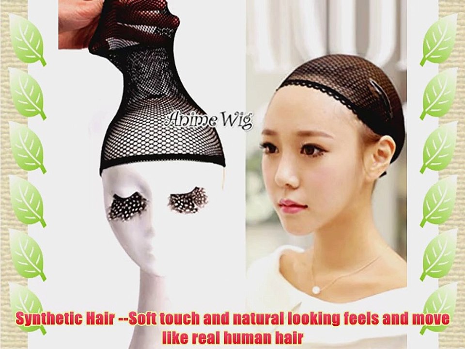 Anime Wig Women Long Curly Light Blonde Basic Style Hair Wig   Wig Cap