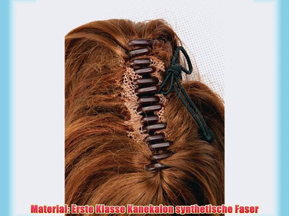 ZNL Hairpiece Haarteil Zopf braun 33-50cm Zweithaar Wig MS035-30H130