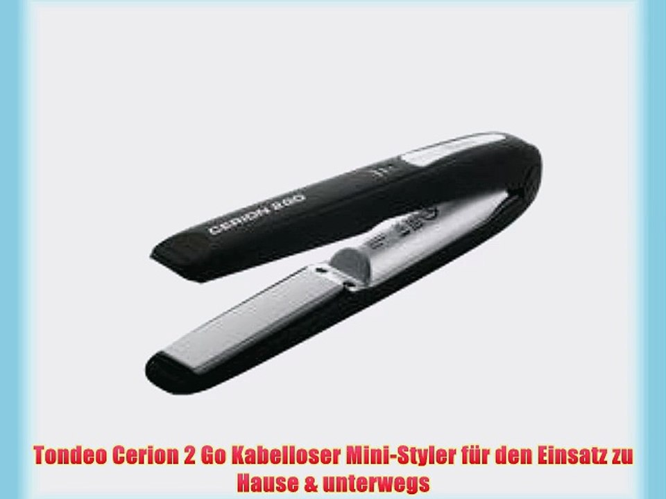 Tondeo Cerion 2 Go Kabelloser Mini-Styler f?r den Einsatz zu Hause