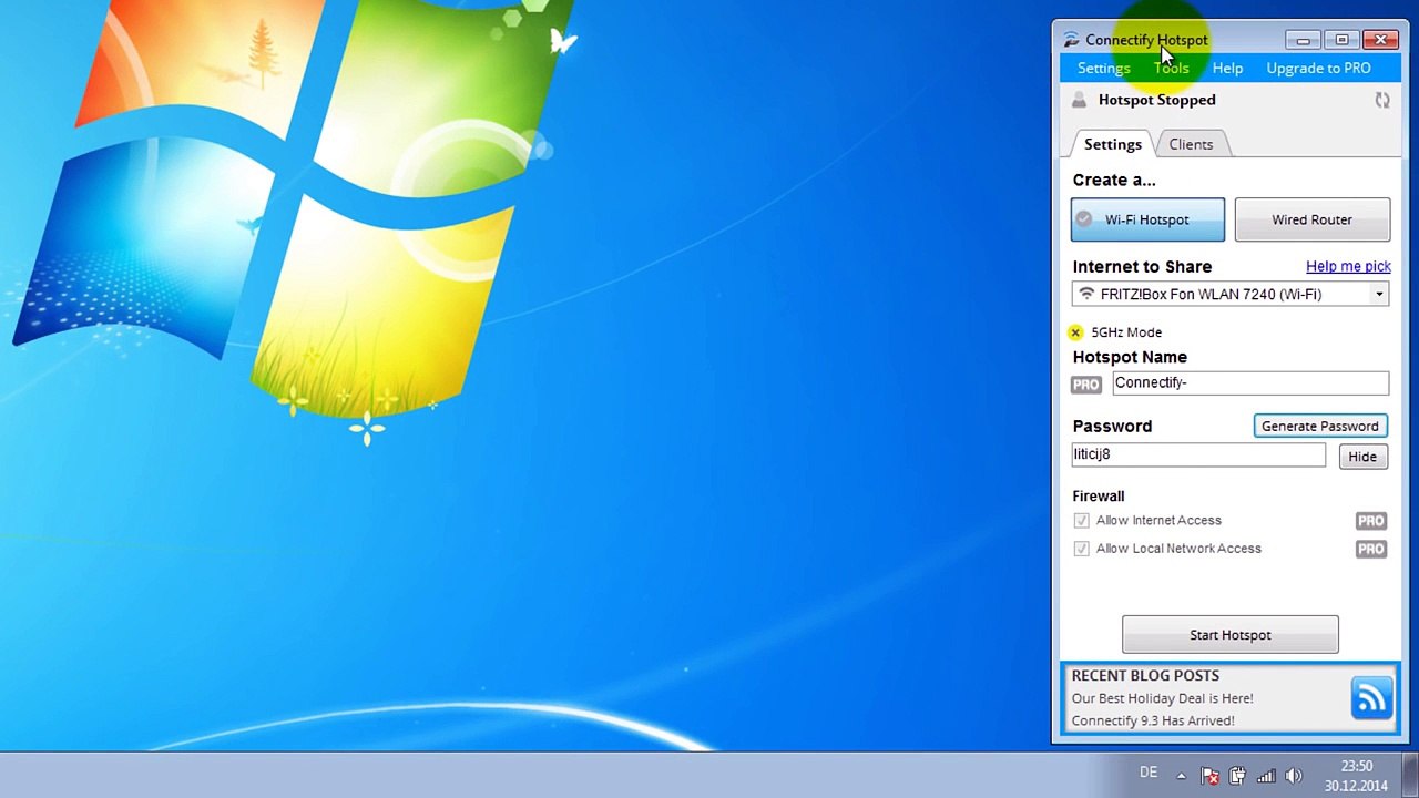 Wlan-Hotspot am Computer/Laptop für z.B. Handy erstellen | Windows 7 und 8 | Deutsch