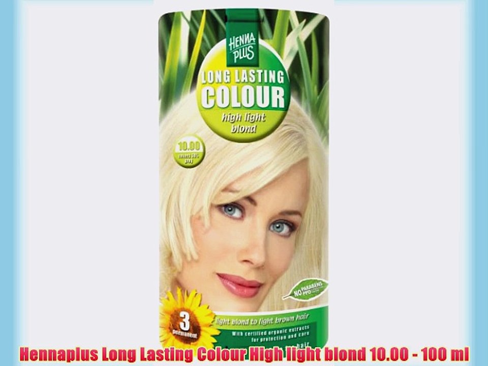 Hennaplus Long Lasting Colour High light blond 10.00 - 100 ml