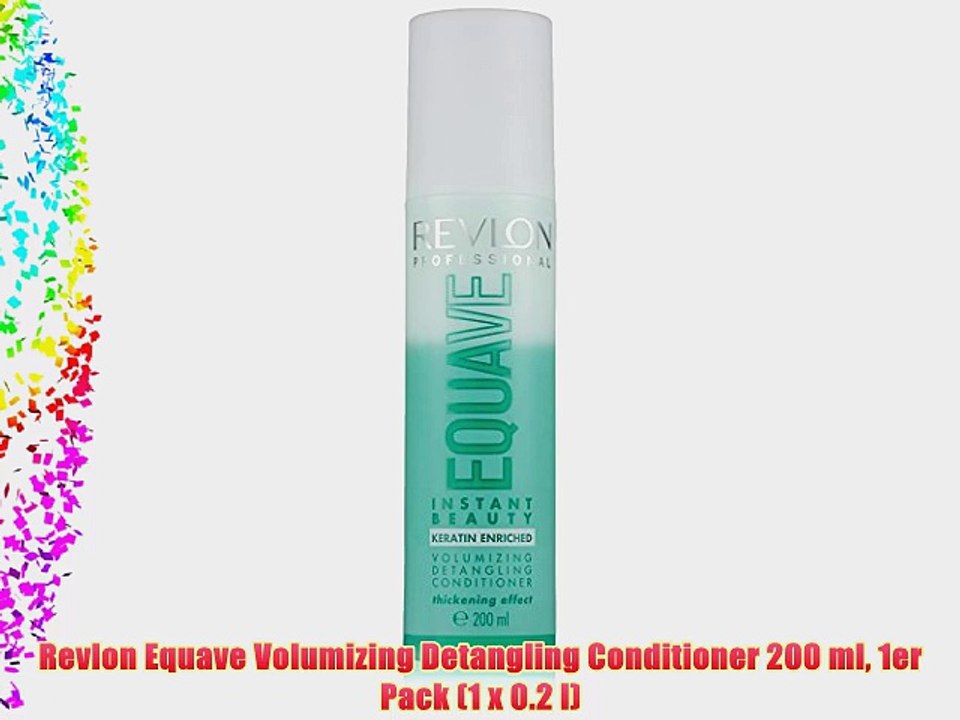 Revlon Equave Volumizing Detangling Conditioner 200 ml 1er Pack (1 x 0.2 l)
