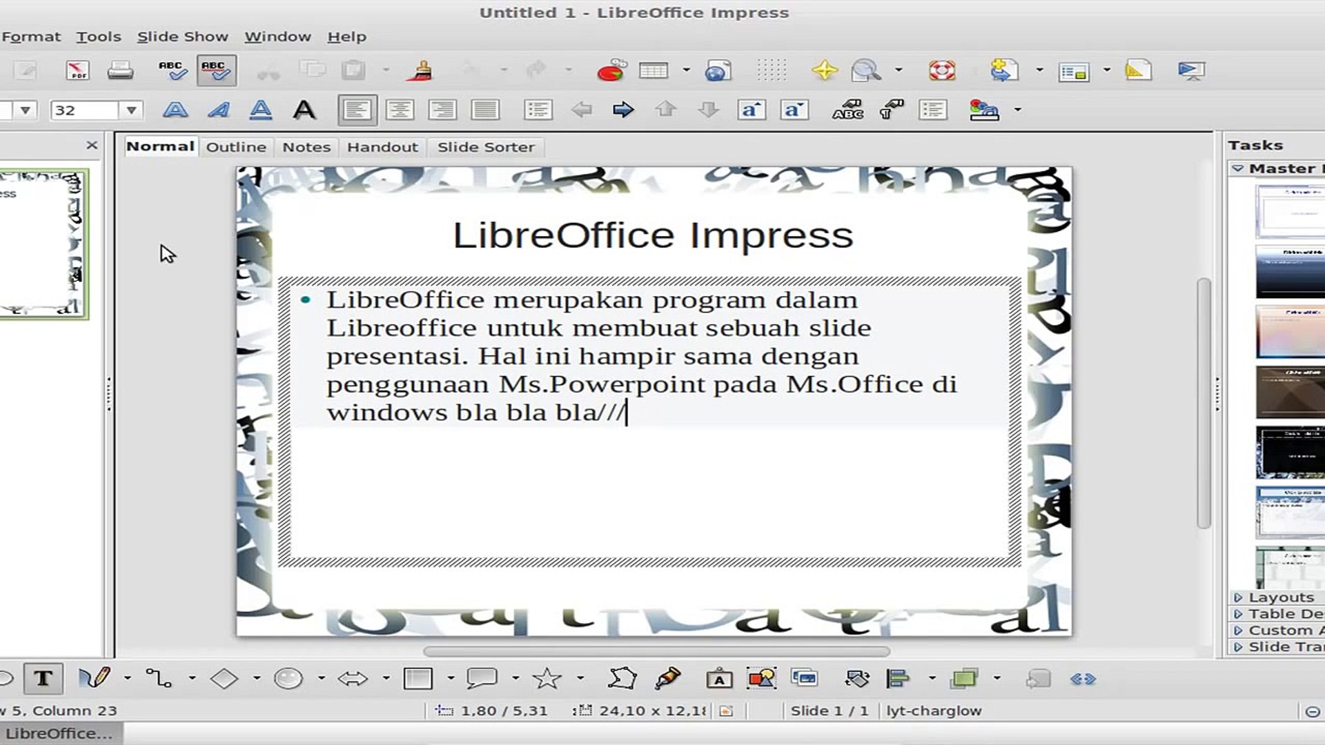 Libreoffice impress tutorial