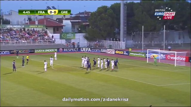 1-0 Mouctar Diakhaby Goal | France v. Greece - Euro U19 Championship 12.07.2015