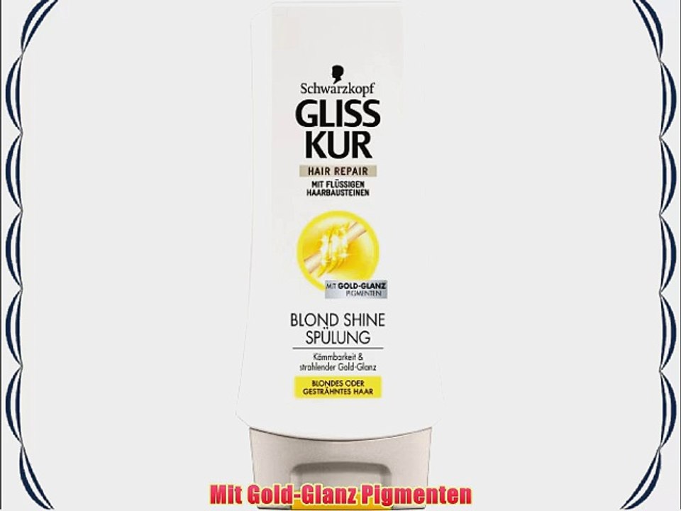Gliss Kur Gold Shine Blond Sp?lung 6er Pack (6 x 200 ml)
