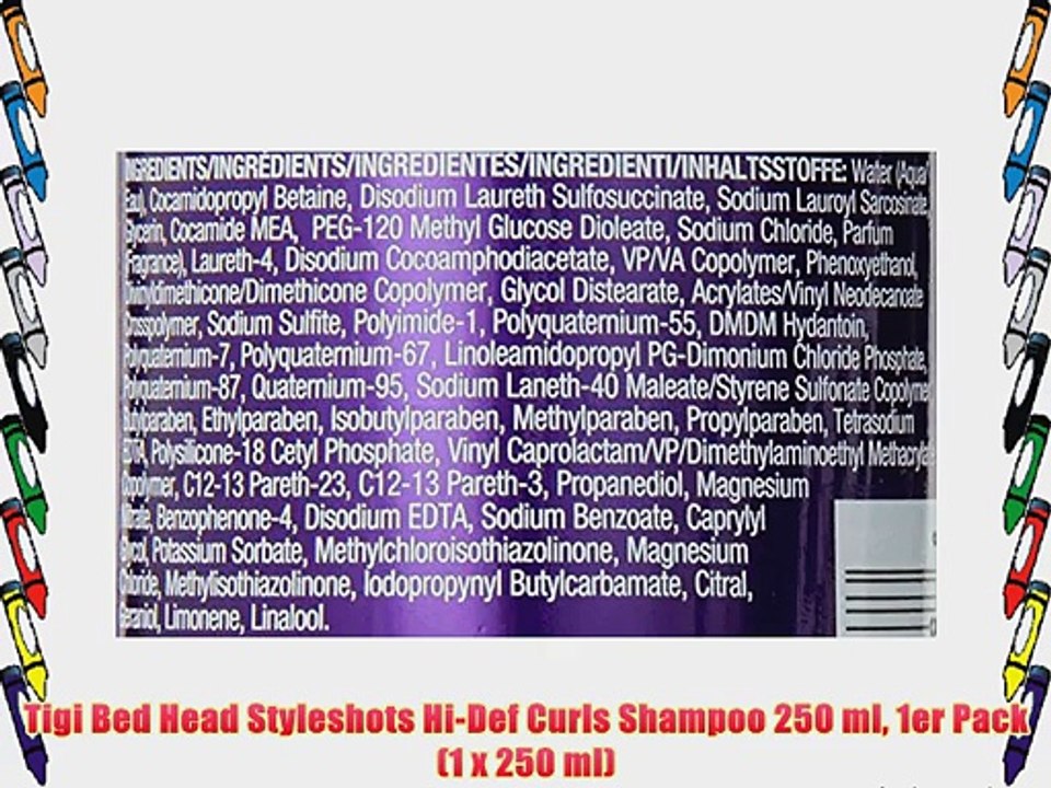 Tigi Bed Head Styleshots Hi-Def Curls Shampoo 250 ml 1er Pack (1 x 250 ml)