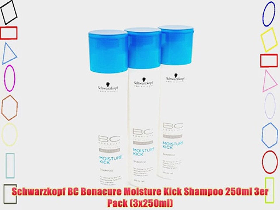 Schwarzkopf BC Bonacure Moisture Kick Shampoo 250ml 3er Pack (3x250ml)