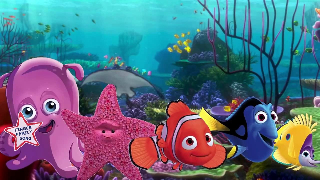 Finding Nemo Finger Family | Nursery Rhyme For Children | 4k Video