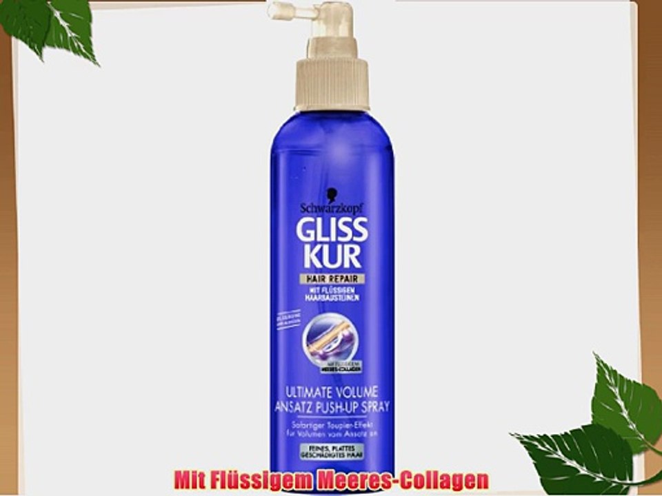 Schwarzkopf Gliss Kur Ansatz-Push-up-Spray Ultimate Volume 6er Pack (6 x 200 ml)