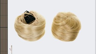 Haar Kegel Haarteil Hochsteckfrisur | Kordelzug hair bun | Clip in Top-Knoten | Platinblond