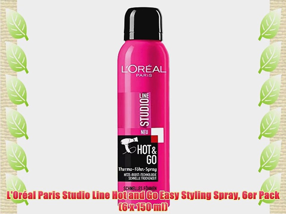 L'Or?al Paris Studio Line Hot and Go Easy Styling Spray 6er Pack (6 x 150 ml)