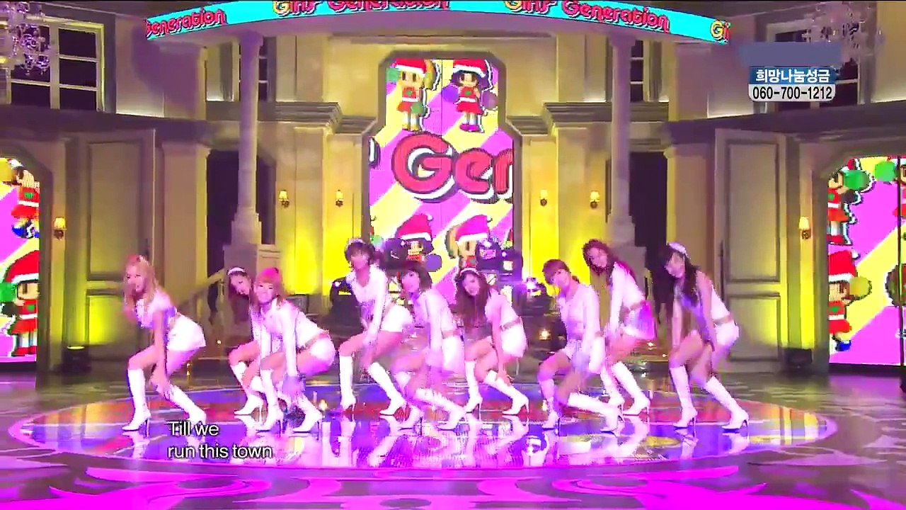 101225 SNSD少女時代 - Oh! + Hoot - Xmas Special Stage - 720p