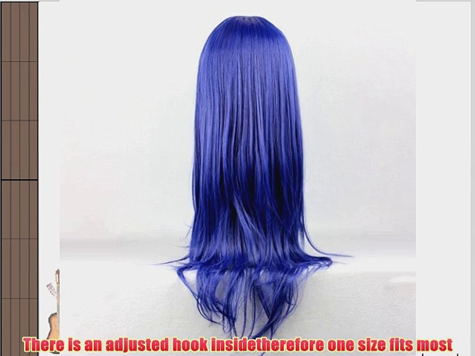 Lolita Red Brown/Gray/White/Dark Blue Long Wavy Anime Cosplay Hair Wig Per?cke