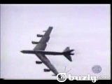 Airplane crash B-52 military plane
