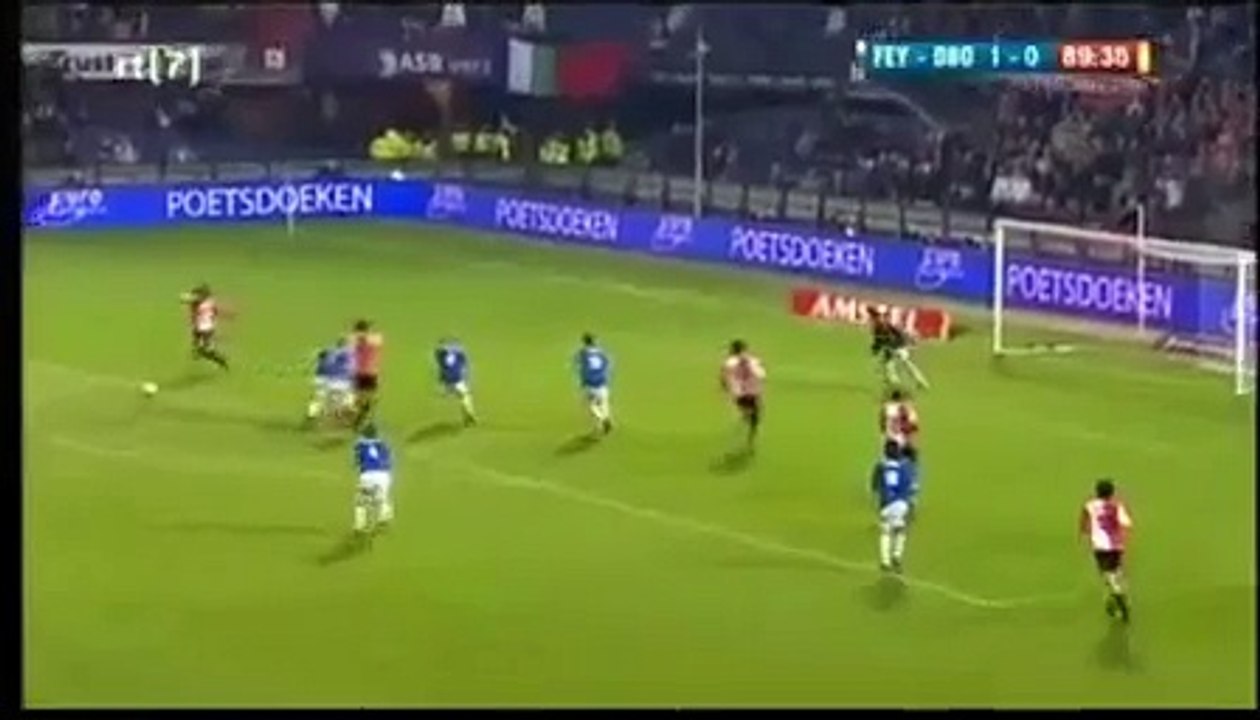 Goal Stefan Babovic Feyenoord - FC Den Bosch, rabona Karim el Ahmadi