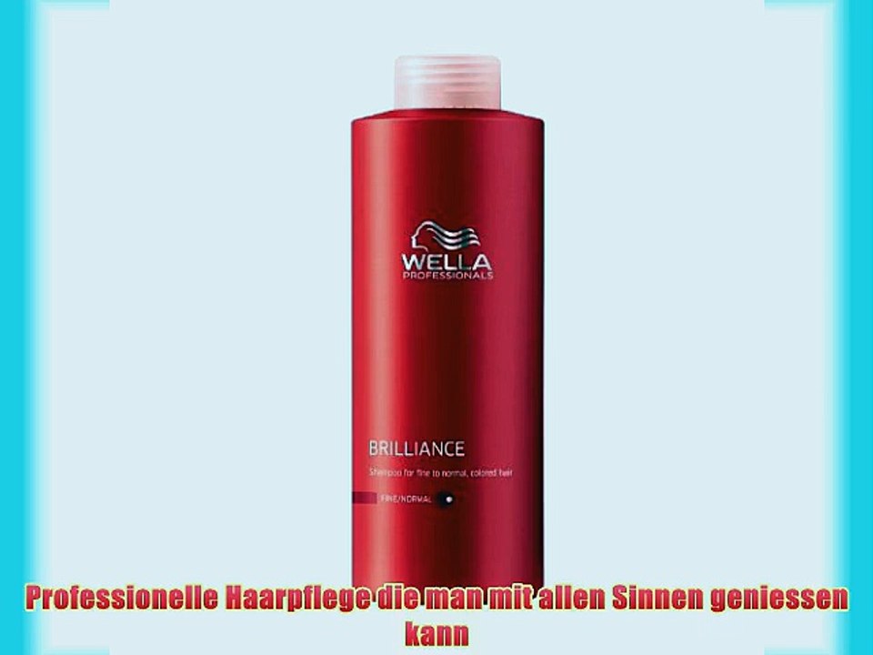 3 x Wella Professionals Care Brilliance Shampoo feines Haar 1000 ml.