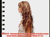 WIG ME UP - Damenper?cke Per?cke feenhaft verdrehte Locken braun blonde Str?hnen sehr lang