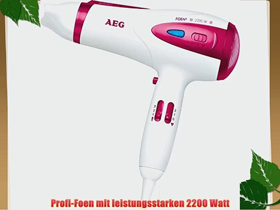 AEG HTD 5584 wei?-pink Profi-Foen