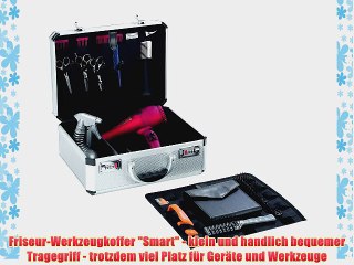 HNC Friseur-Werkzeugkoffer Smart - Aluminium silber - mit Zahlenschloss