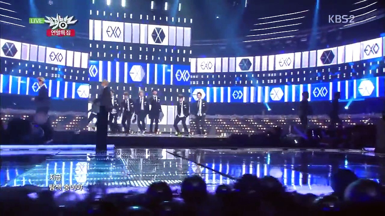 EXO 엑소  으르렁 Growl   KBS MUSIC BANK 2013 12 20