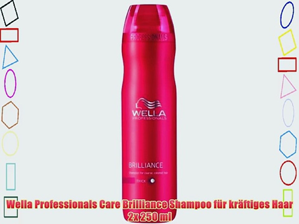 Wella Professionals Care Brilliance Shampoo f?r kr?ftiges Haar 2x 250 ml