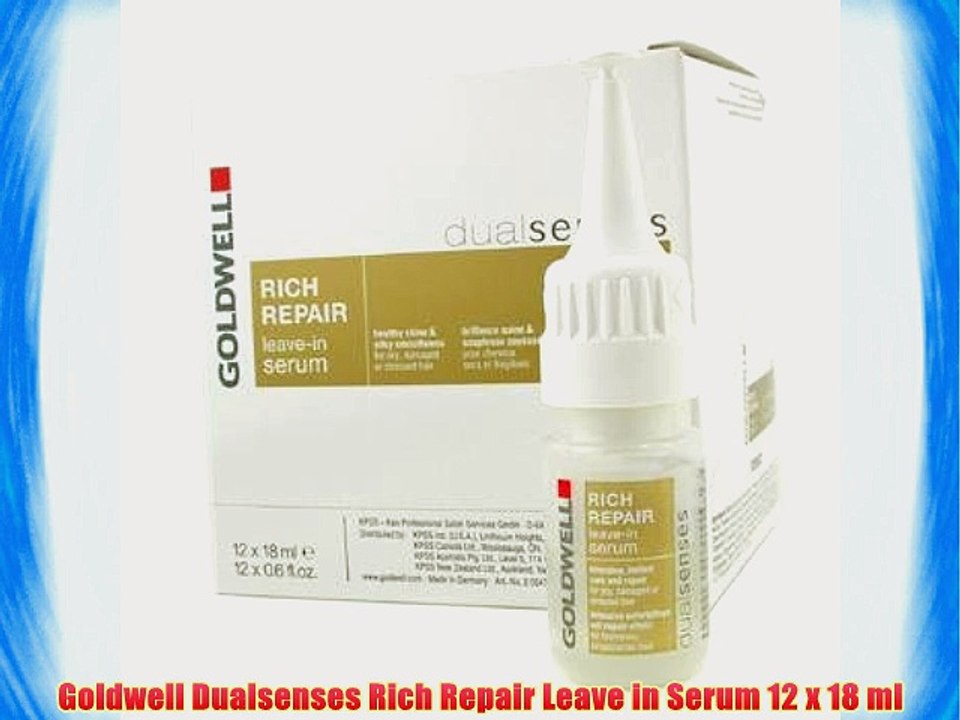 Goldwell Dualsenses Rich Repair Leave in Serum 12 x 18 ml