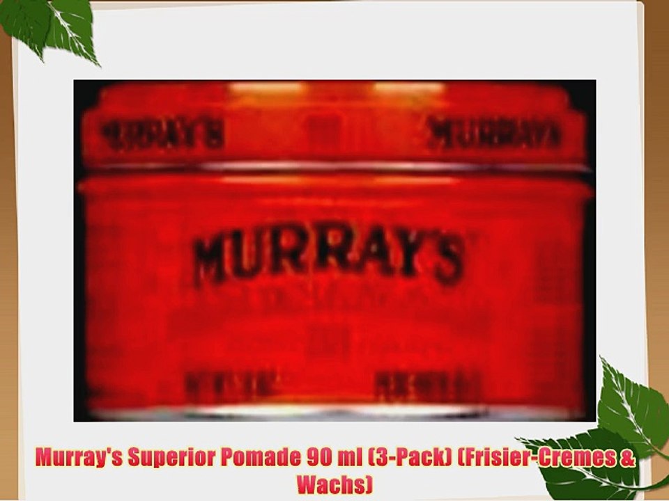 Murray's Superior Pomade 90 ml (3-Pack) (Frisier-Cremes