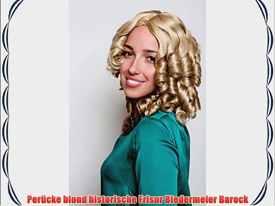 Per?cke blond historische Frisur Biedermeier Barock
