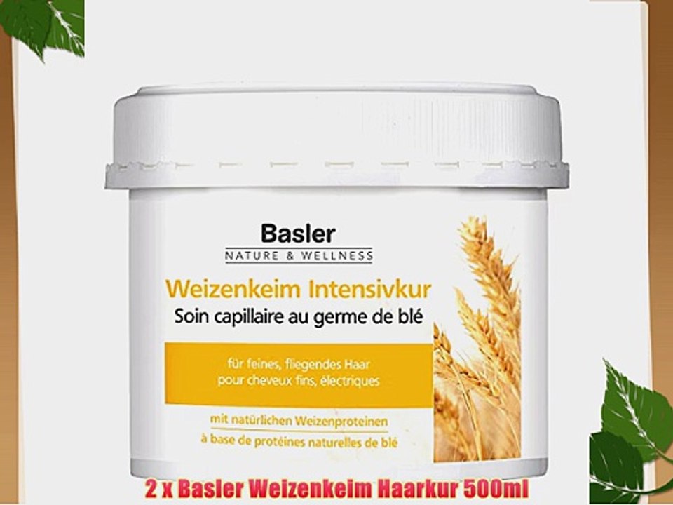 2 x Basler Weizenkeim Haarkur 500ml