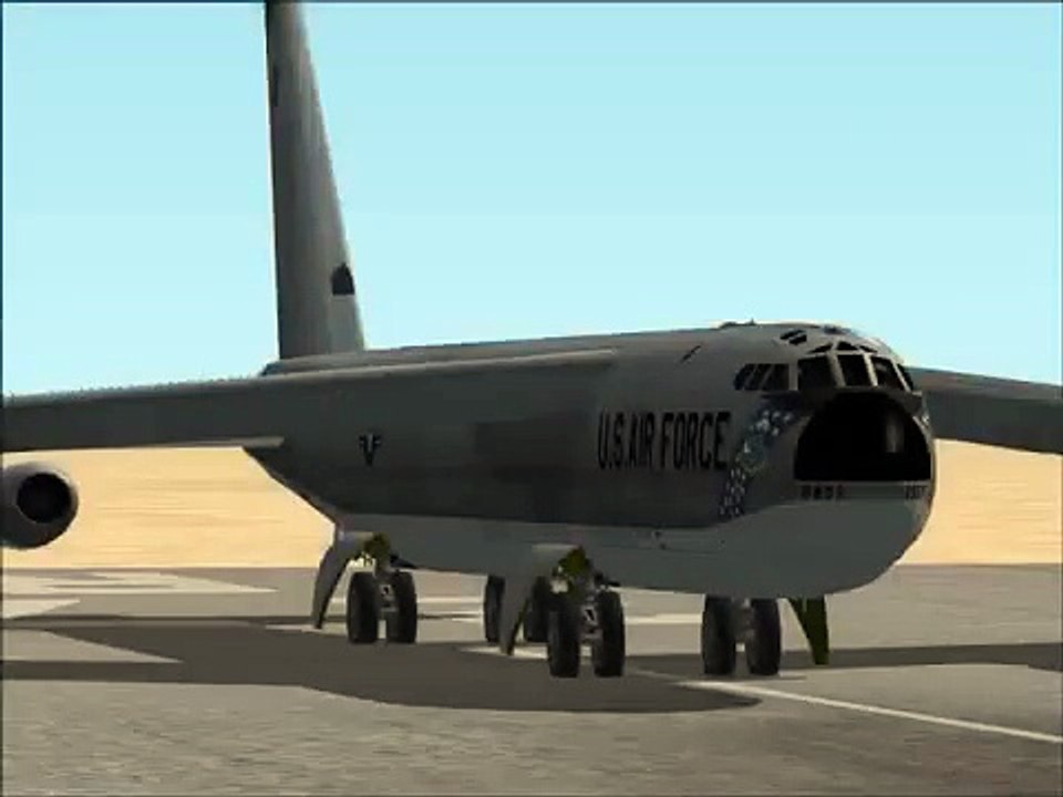 Flight Simulator X: B-52 Bomber Takeoff