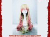 Ladieshair Cosplay Per?cke blond rosa 70cm lockig Macross Series Sheryl Nome