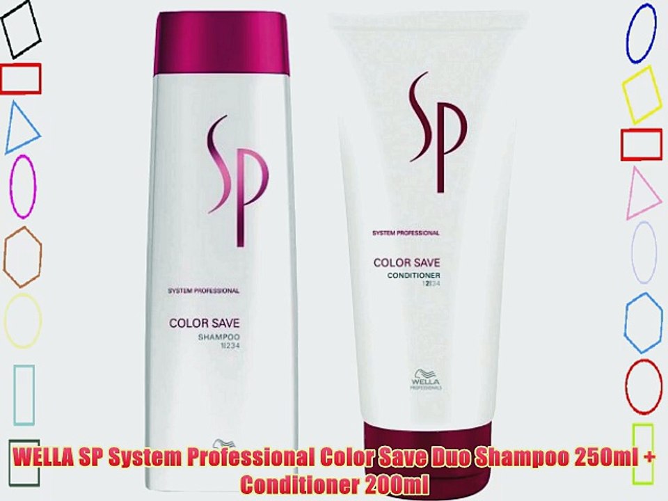 WELLA SP System Professional Color Save Duo Shampoo 250ml   Conditioner 200ml
