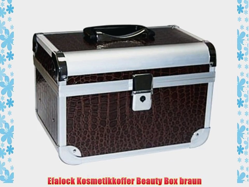 Efalock Kosmetikkoffer Beauty Box braun