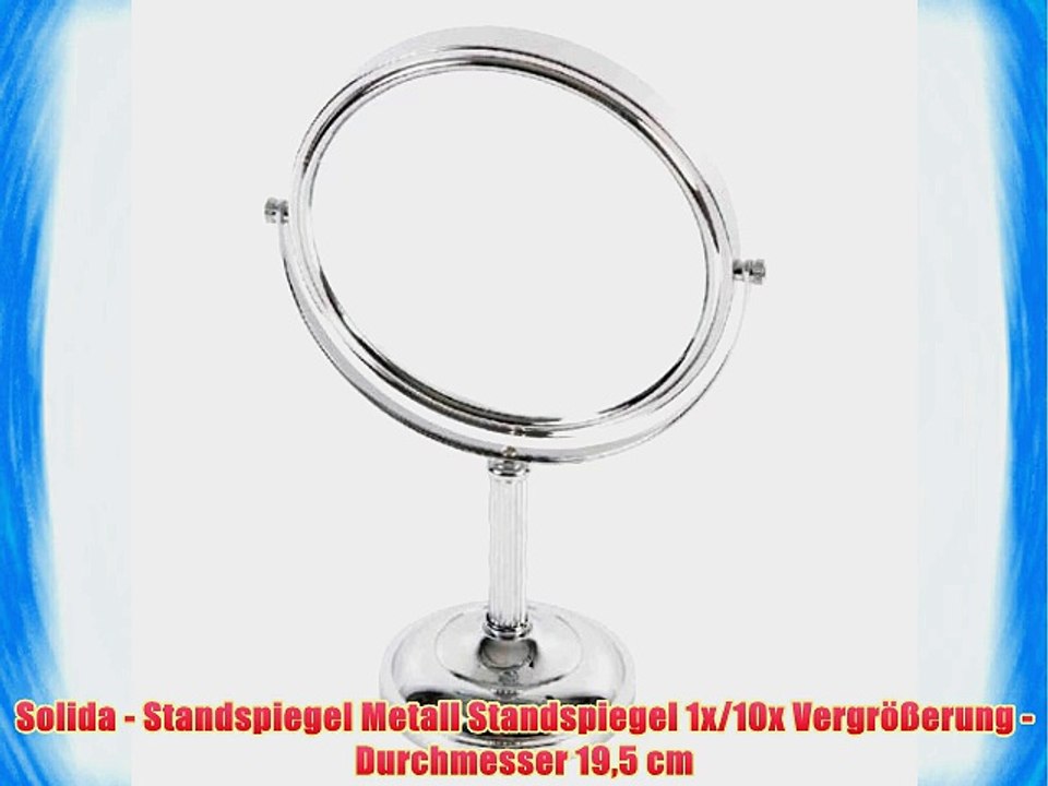 Solida - Standspiegel Metall Standspiegel 1x/10x Vergr??erung - Durchmesser 195 cm