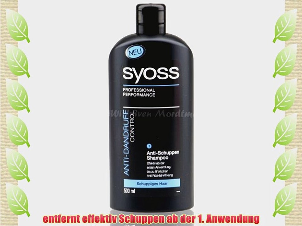 SYOSS Anti-Schuppen Control Shampoo 500ml (R14)