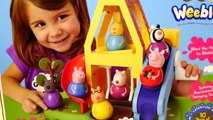 Peppa Pig Wind and Wobble Playhouse Play Doh Muddy Puddles Weebles Toy Playset