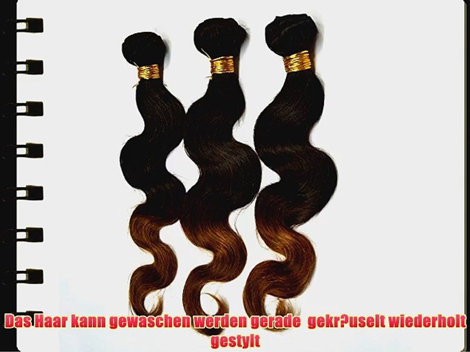 100g Haar Body Wave brasilianischen Menschen Haar Silky Weave Extensions Echthaar Haarverlaengerung