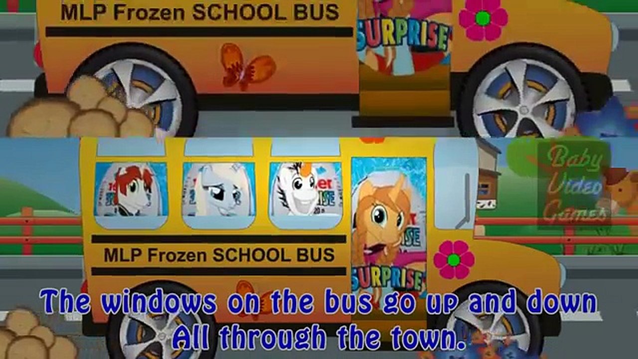 My Little Pony Wheels on the Bus Cartoon Song Nursery Rhymes for Kids & Children