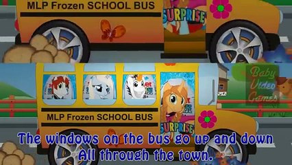 My Little Pony Wheels on the Bus Cartoon Song Nursery Rhymes for Kids & Children