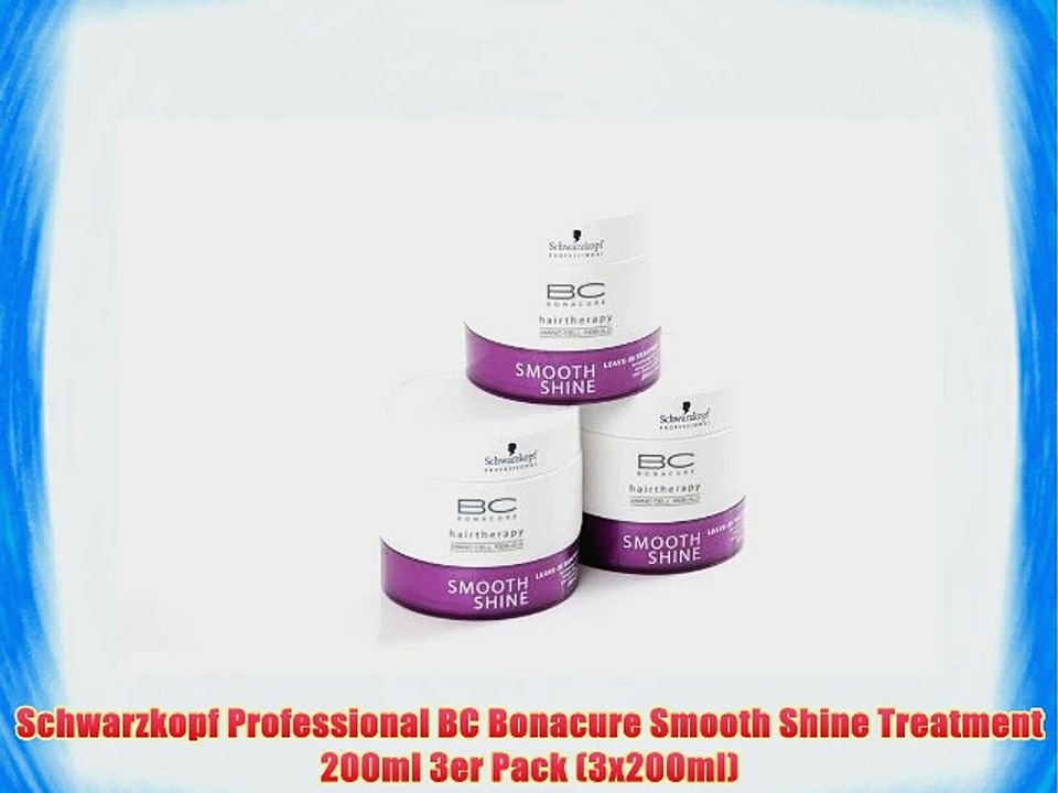Schwarzkopf Professional BC Bonacure Smooth Shine Treatment 200ml 3er Pack (3x200ml)