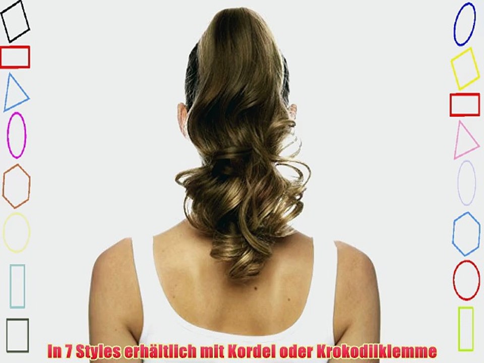 Love Hair Extensions Kunsthaar-Pferdeschwanz Gushy Bird mit Kordelzug 405?cm 60 Pure Blonde