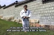 TAEKWONDO BACK SPINNING KICK LEARN & APPLY IN COMPETITION