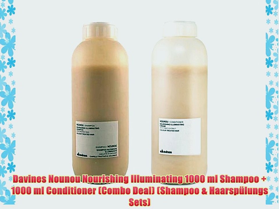 Davines Nounou Nourishing Illuminating 1000 ml Shampoo   1000 ml Conditioner (Combo Deal) (Shampoo