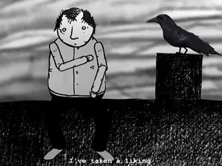 A Black and White Cartoon about Roof Tiling