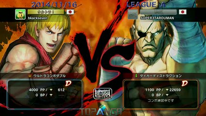 USF4 - MichaelTan (Ken) vs Santarou (Sagat) - TL4A Round6 Battle3