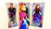 DISNEY FROZEN Barbie Doll Comparison Mattel vs Disney Store Princess Anna and Kristoff